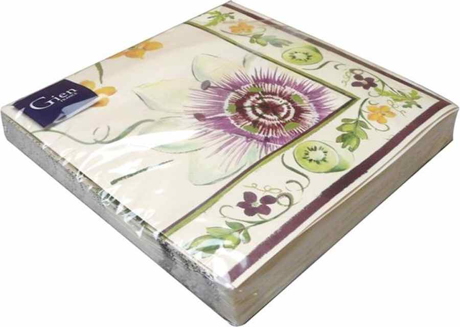 Passiflore Package of Paper Luncheon Napkins by Faiencerie De Gien-1