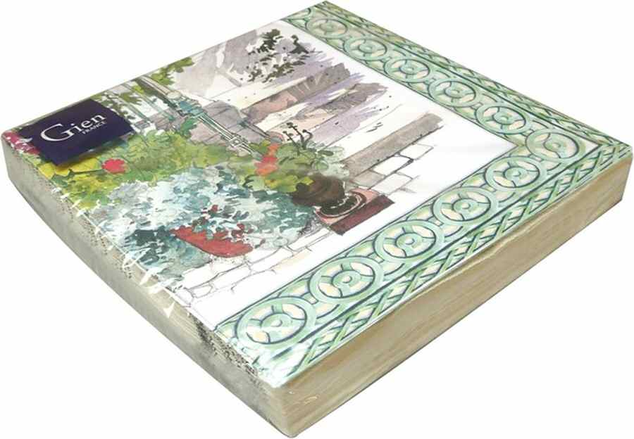De Paris a Giverny Package of Paper Luncheon Napkins by Faiencerie De Gien-1