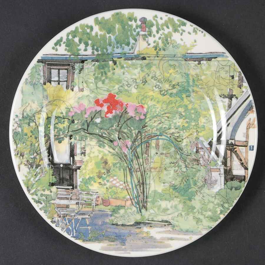 De Paris a Giverny Canape Plate by Faiencerie De Gien-1