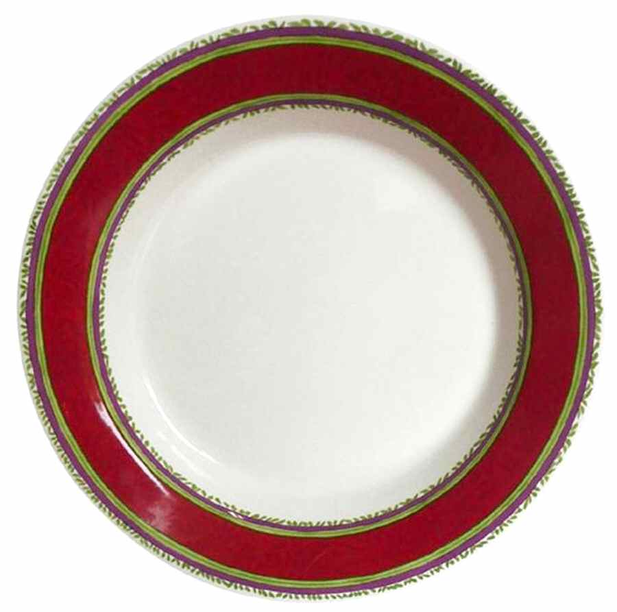 Zenaba Large Rim Soup Bowl by Faiencerie De Gien-1