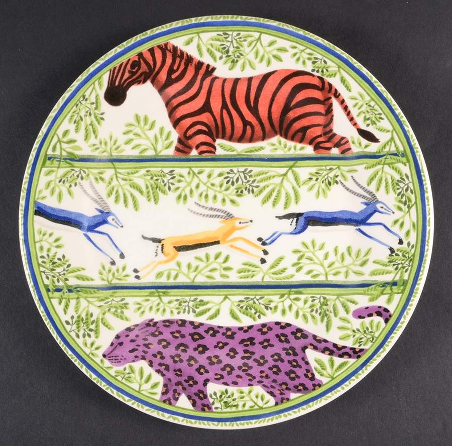 Zenaba Salad/Dessert Plate by Faiencerie De Gien-1