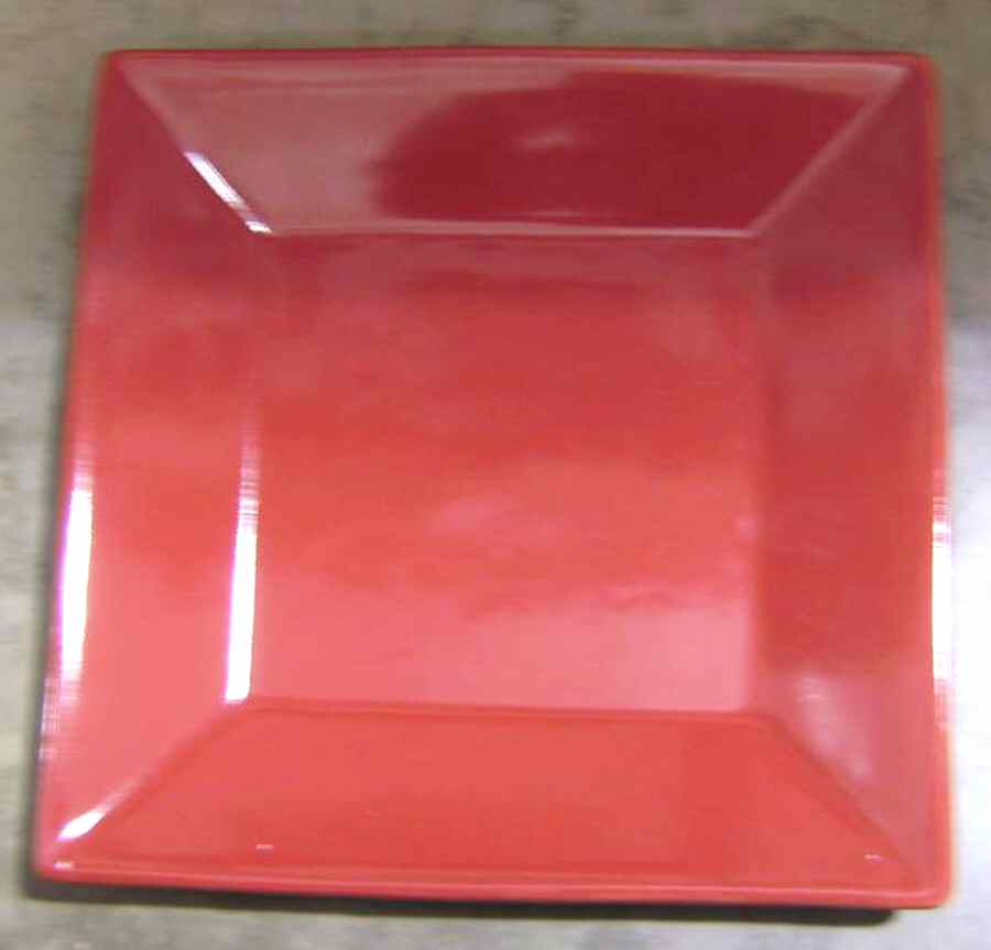 GDG1 Red Square Dinner Plate by Garden Ridge-1