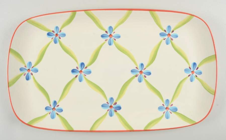 Veranda 18" Rectangular Serving Platter by Gail Pittman-1