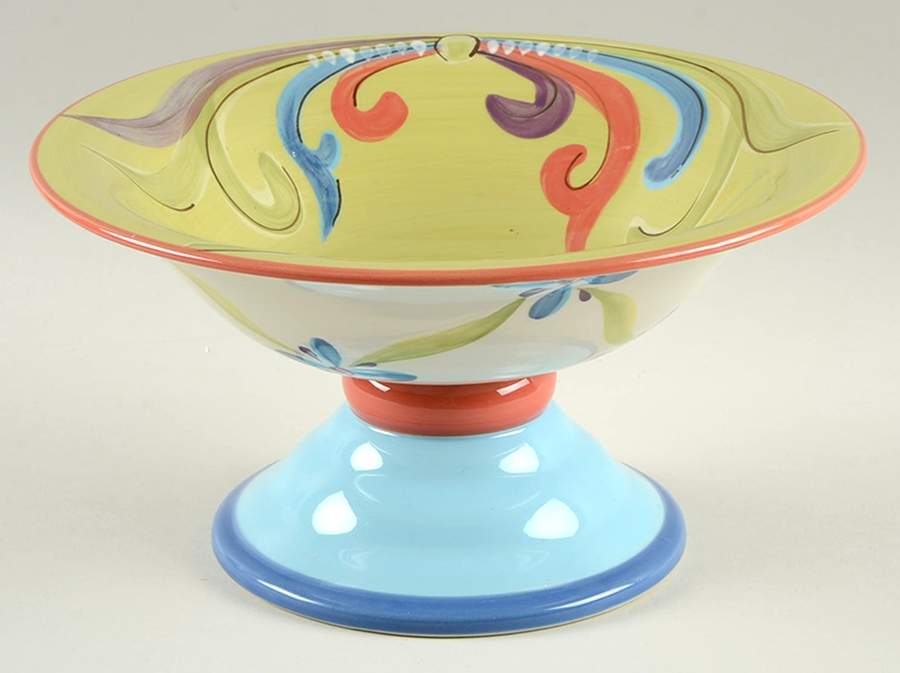 Veranda Round Compote (Height X Width) by Gail Pittman-1