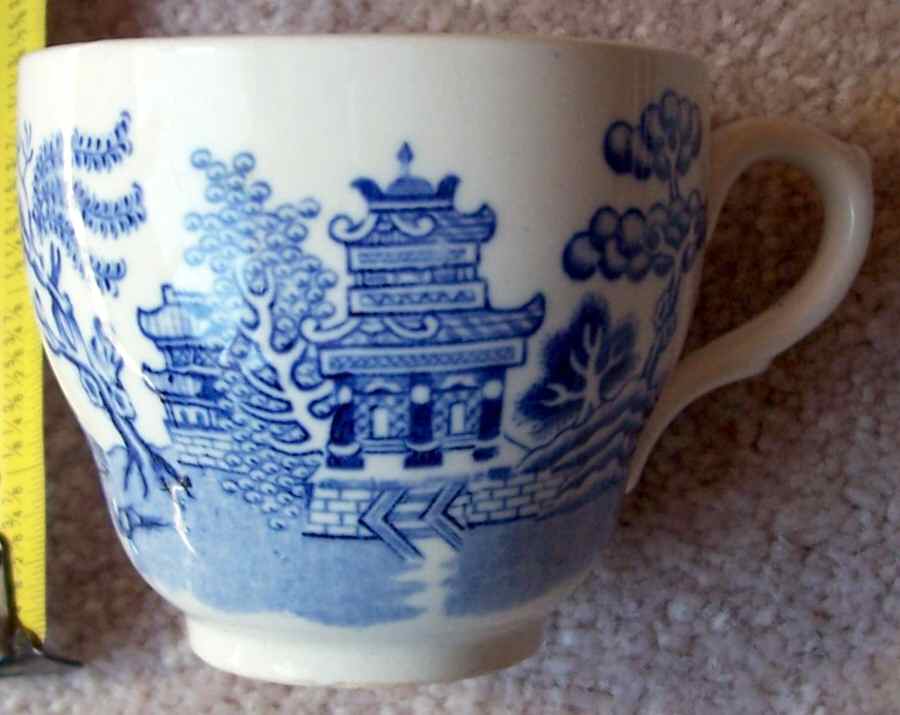 Willow Blue Flat Cup by Gibson & Sons-1
