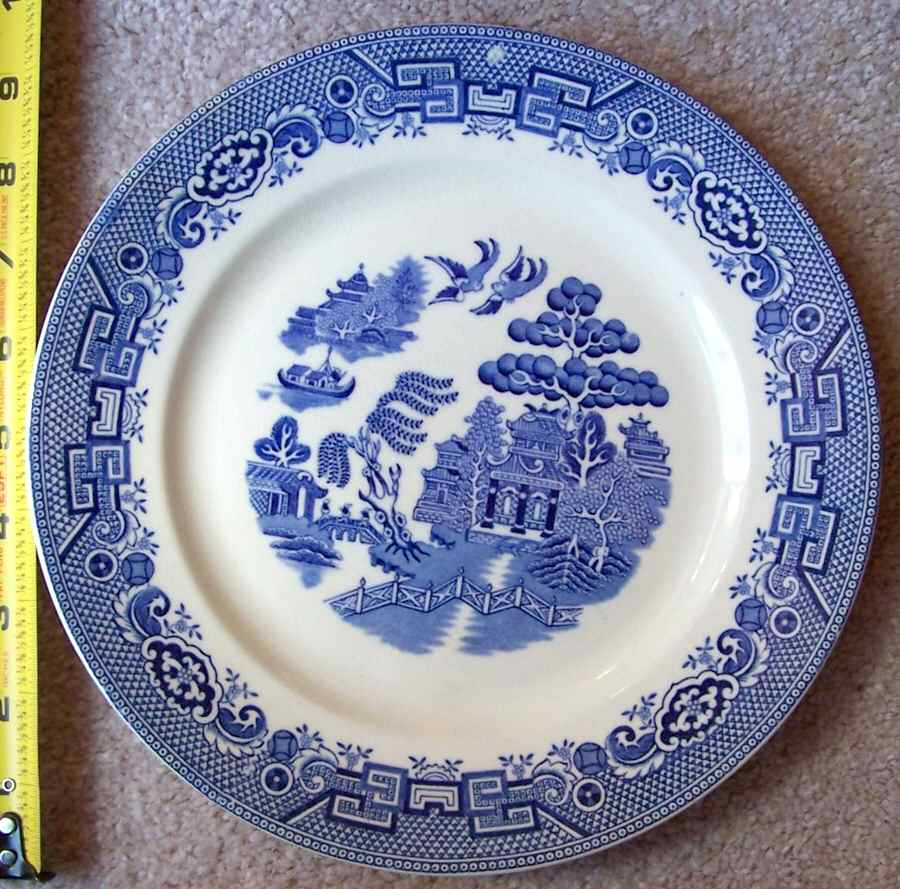 Willow Blue Dinner Plate by Gibson & Sons-1