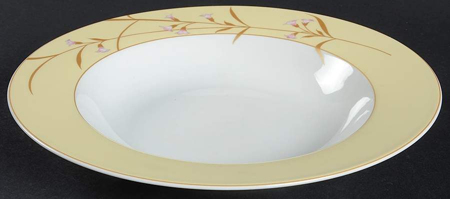 Golden Blossom Large Rim Soup Bowl by Gorham-1
