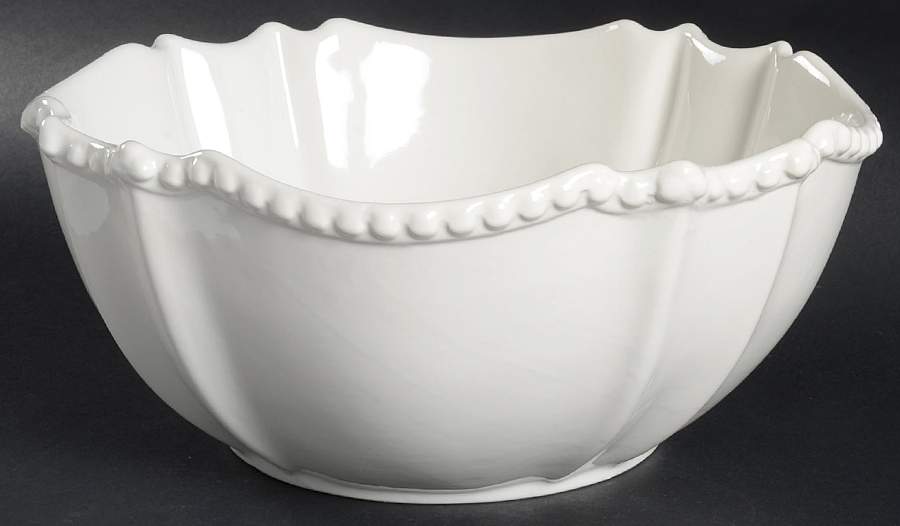 Bianca 10" Large Salad Serving Bowl by Global Design Connections-1