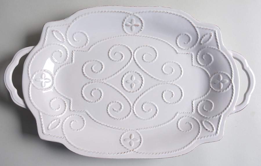 Great Room Cream 19" Rectangular Serving Platter by Gourmet Expressions-1