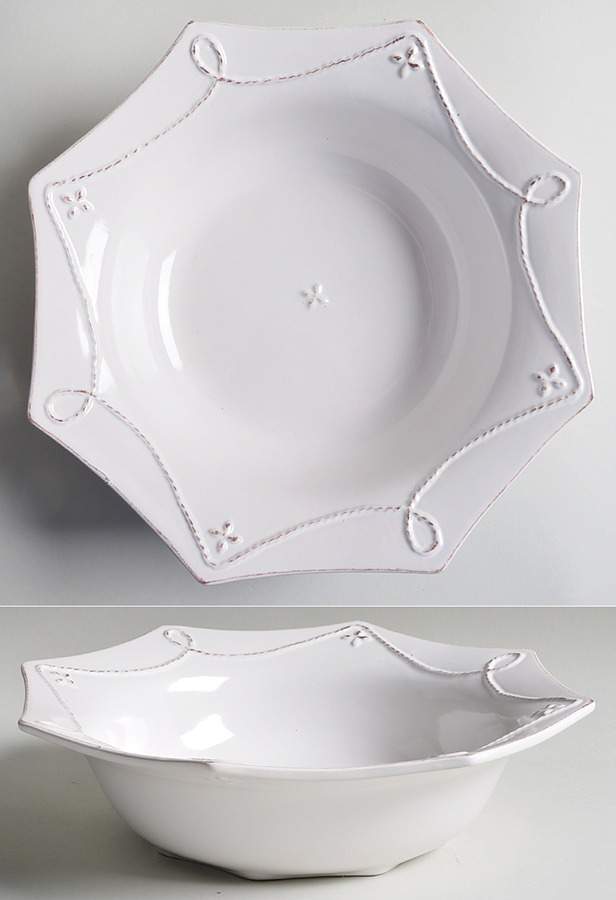 Great Room Cream Large Octagonal Bowl by Gourmet Expressions-1
