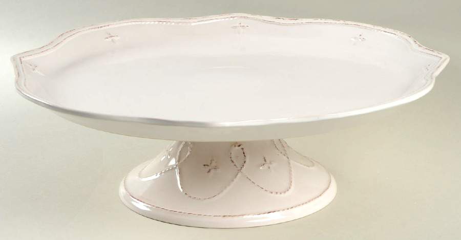 Great Room Cream 14" Diameter Pedestal Cake Stand by Gourmet Expressions-1