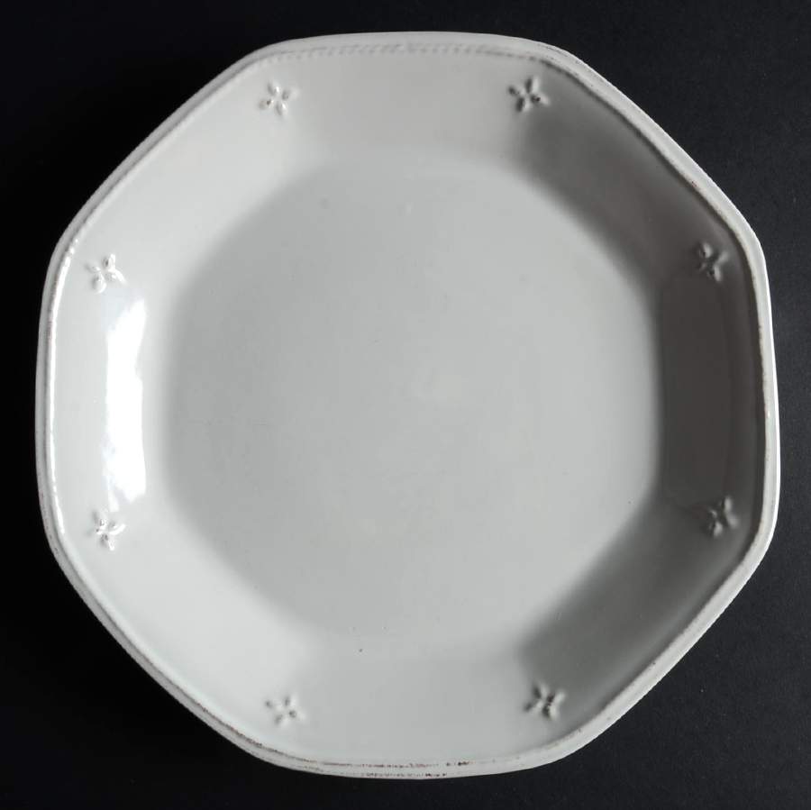 Great Room Cream Octagonal Dinner Plate by Gourmet Expressions-1