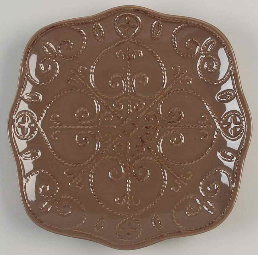 Great Room Taupe Accent Salad Plate by Gourmet Expressions-1