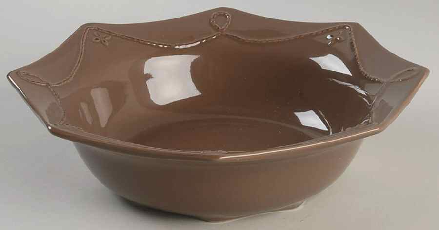 Great Room Taupe 9" Octagonal Vegetable Bowl by Gourmet Expressions-1