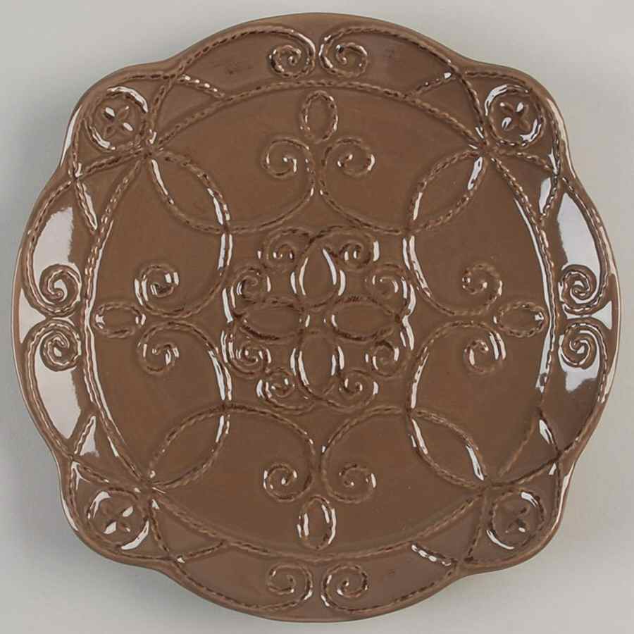 Great Room Taupe Accent Salad Plate by Gourmet Expressions-1