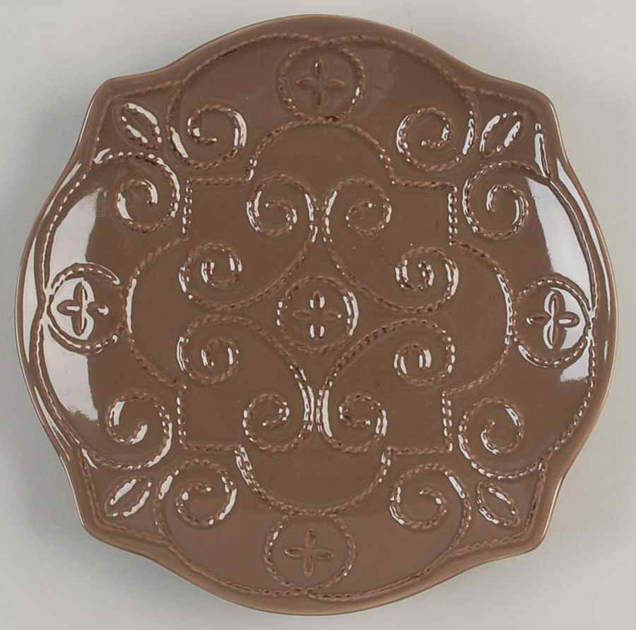 Great Room Taupe Accent Salad Plate by Gourmet Expressions-1