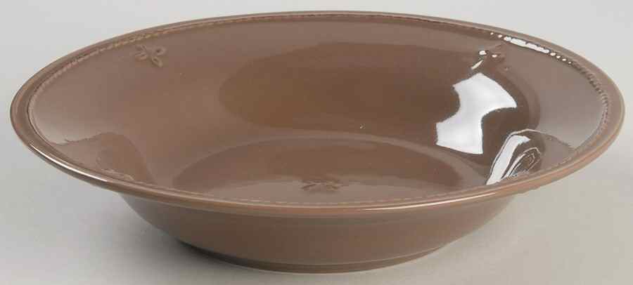 Great Room Taupe Rim Soup Bowl by Gourmet Expressions-1