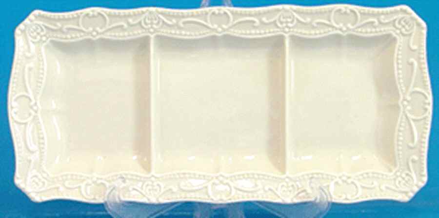 Chantilly Cream 3 Section Server by Godinger-1