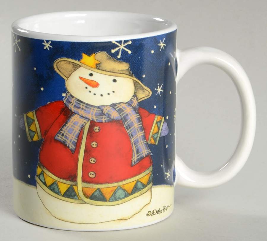 Welcome Christmas Snowman Mug by Gibson Designs-1