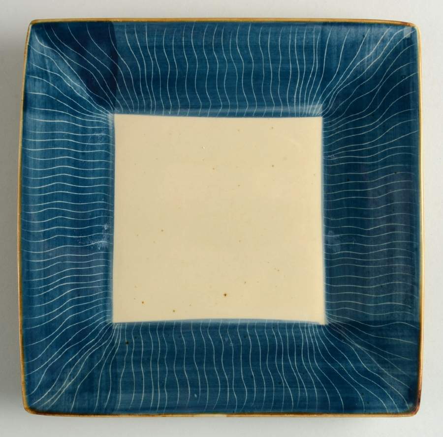 Ocean Waves Square Salad Plate by Gourmet Expressions-1