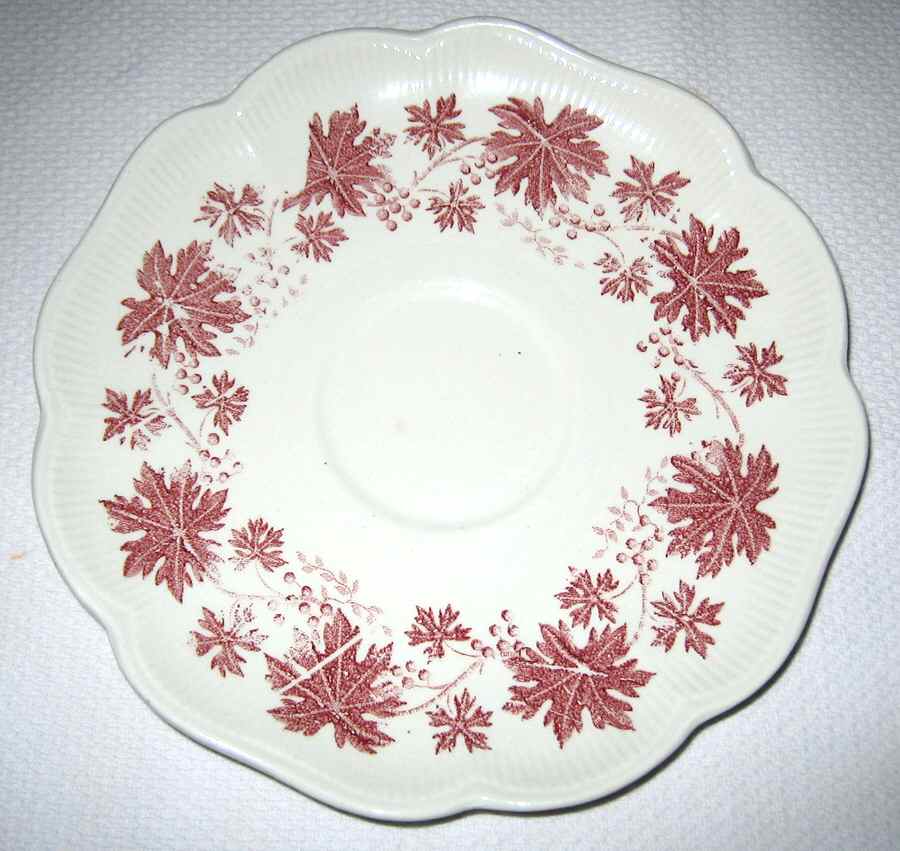 Vinranka Red Saucer by Gefle-1