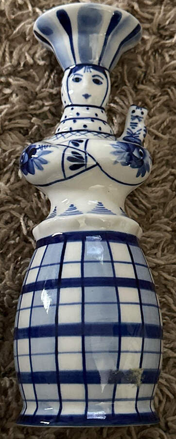 Animals & Figurines 7" Bud Vase by Gzhel China-1