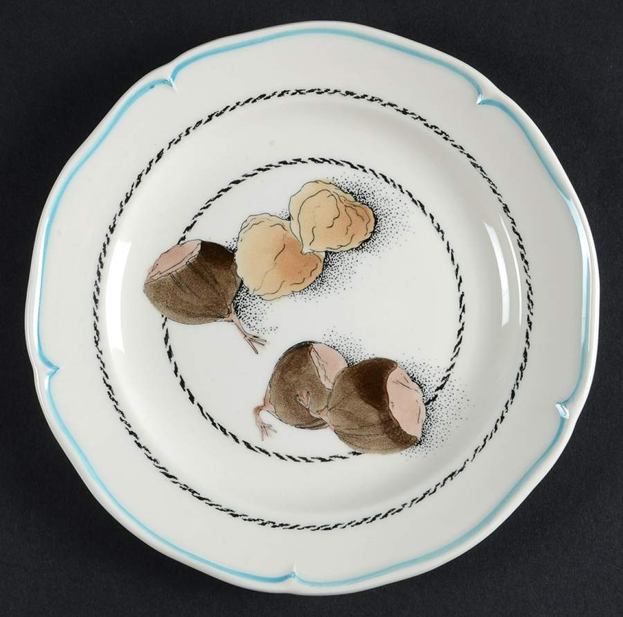 Noix Canape Plate by Faiencerie De Gien-1