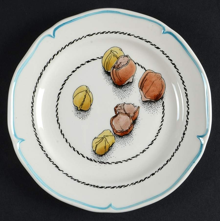 Noix Canape Plate by Faiencerie De Gien-1