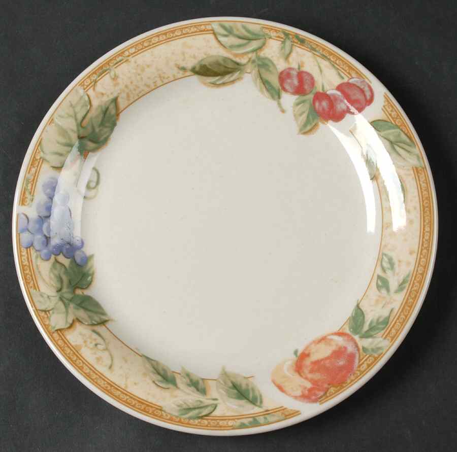 Fruita (Cream) Bread & Butter Plate by Gibson Designs-1