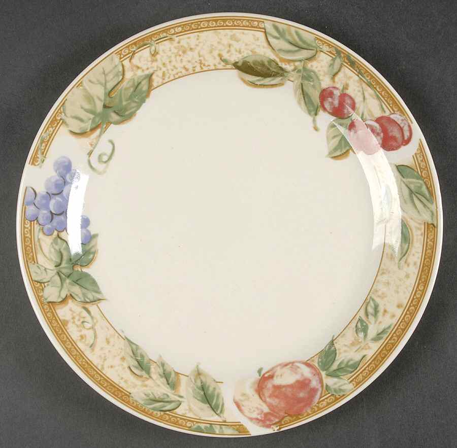 Fruita (Cream) Dinner Plate by Gibson Designs-1