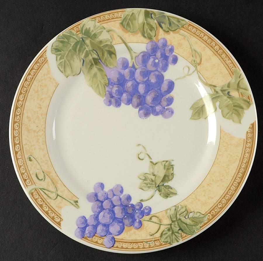 Fruita (Cream) Salad Plate by Gibson Designs-1