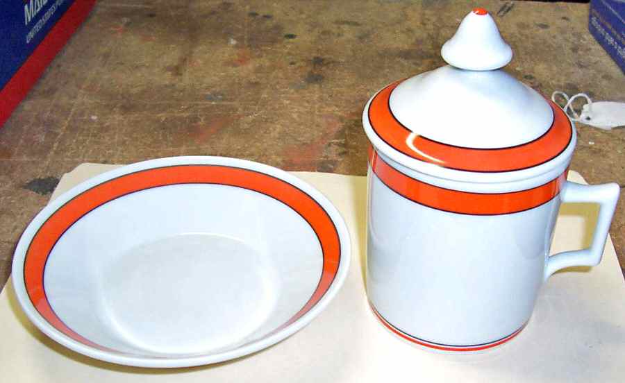 GIN260 3-Piece Pot de Creme with Underplate by Ginori 1735-1