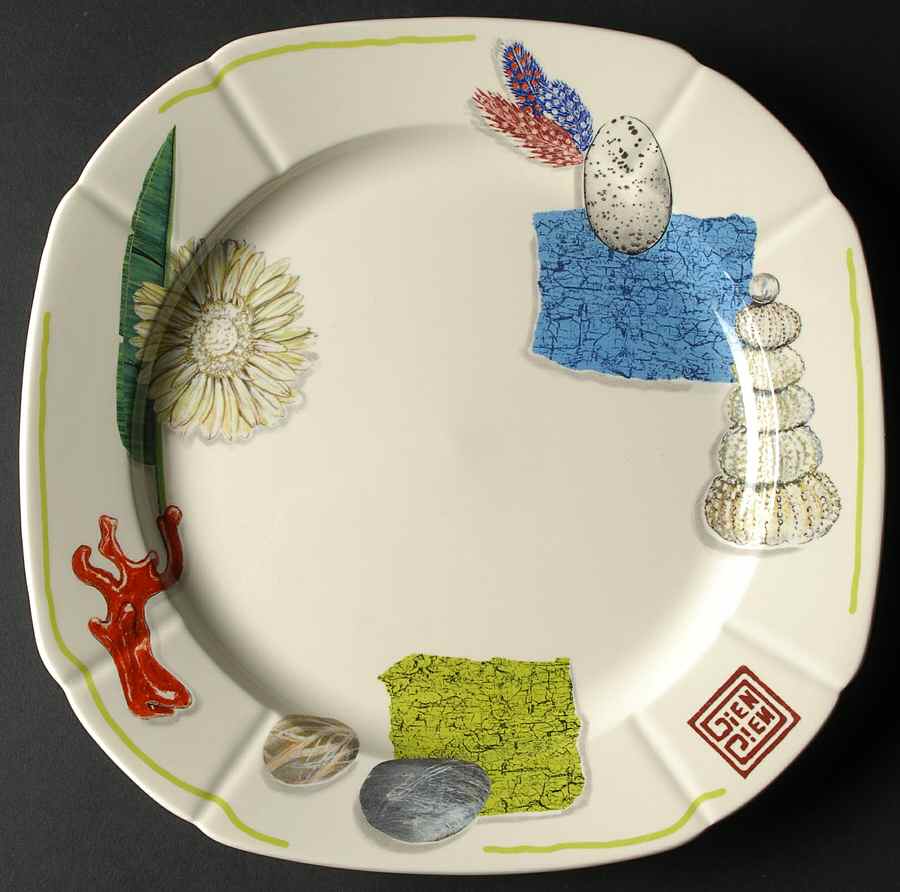 Gri Gri Dinner Plate by Faiencerie De Gien-1