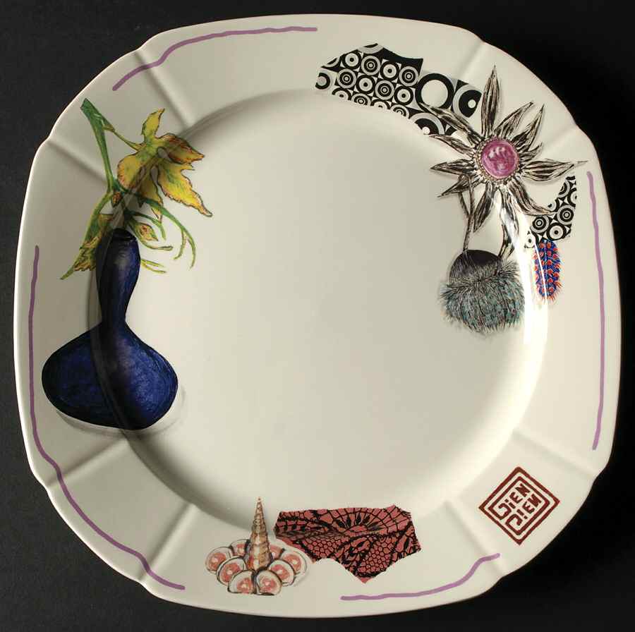 Gri Gri Dinner Plate by Faiencerie De Gien-1