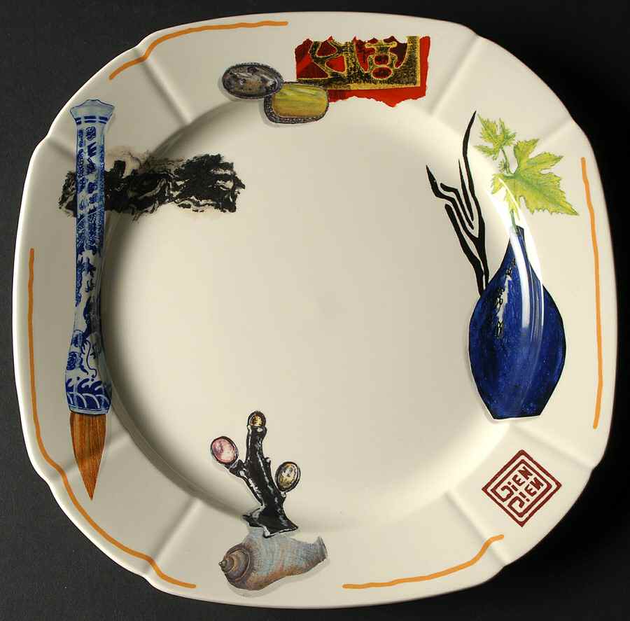 Gri Gri Dinner Plate by Faiencerie De Gien-1