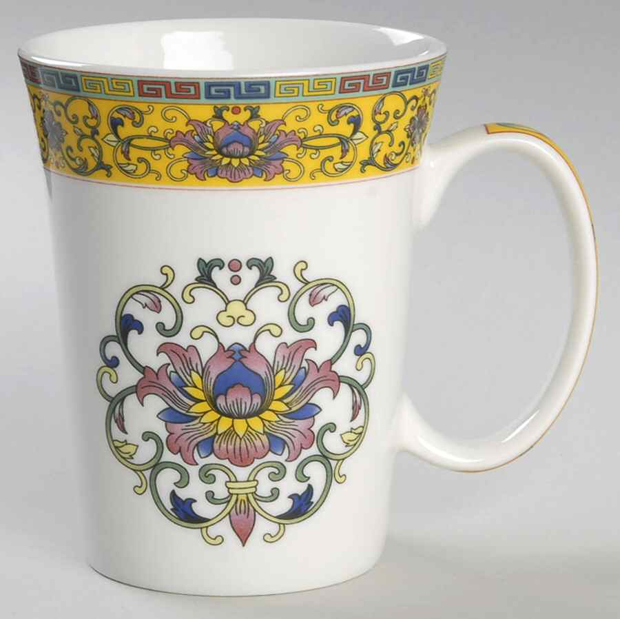 Yellow Dynasty Mug by Gracie Bone China-1