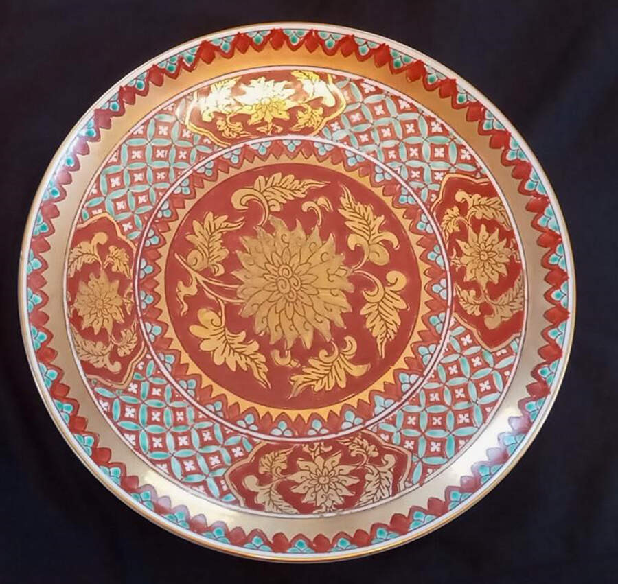 GIM17 Dinner Plate by Gold Imari-1