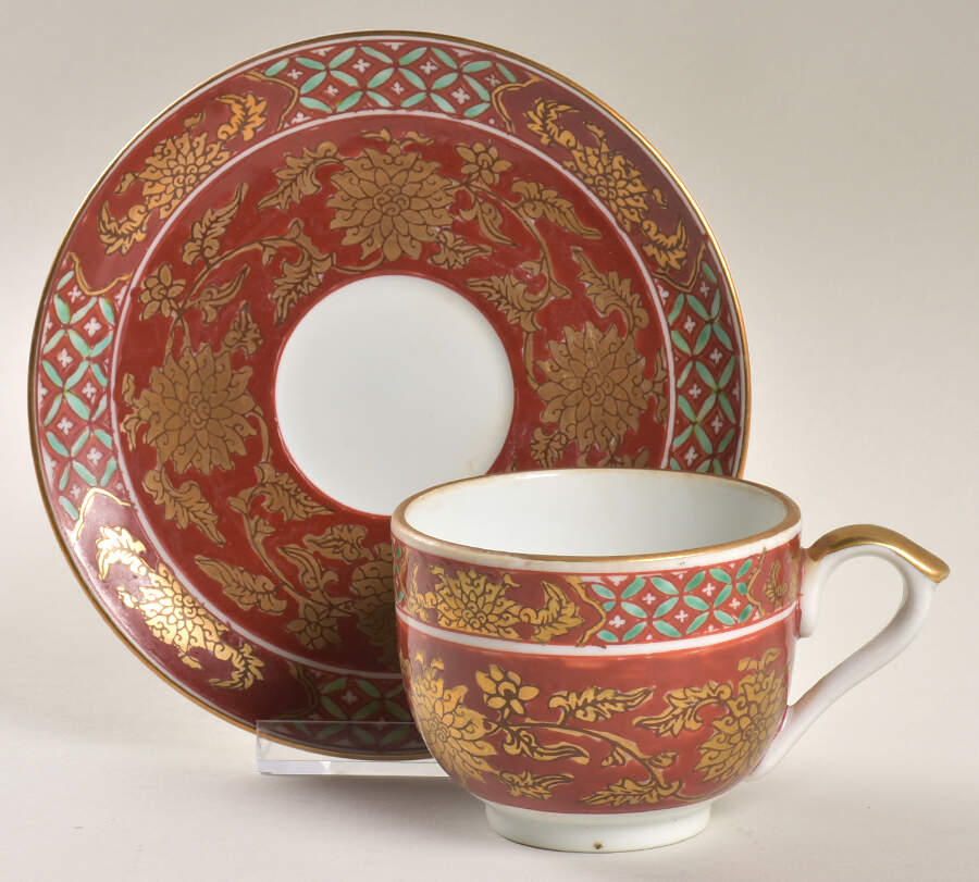 GIM17 Flat Cup & Saucer Set by Gold Imari-1