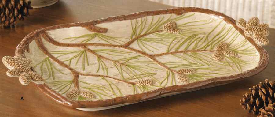 Cabin Fever 20" Oval Serving Platter by Grasslands Road-1