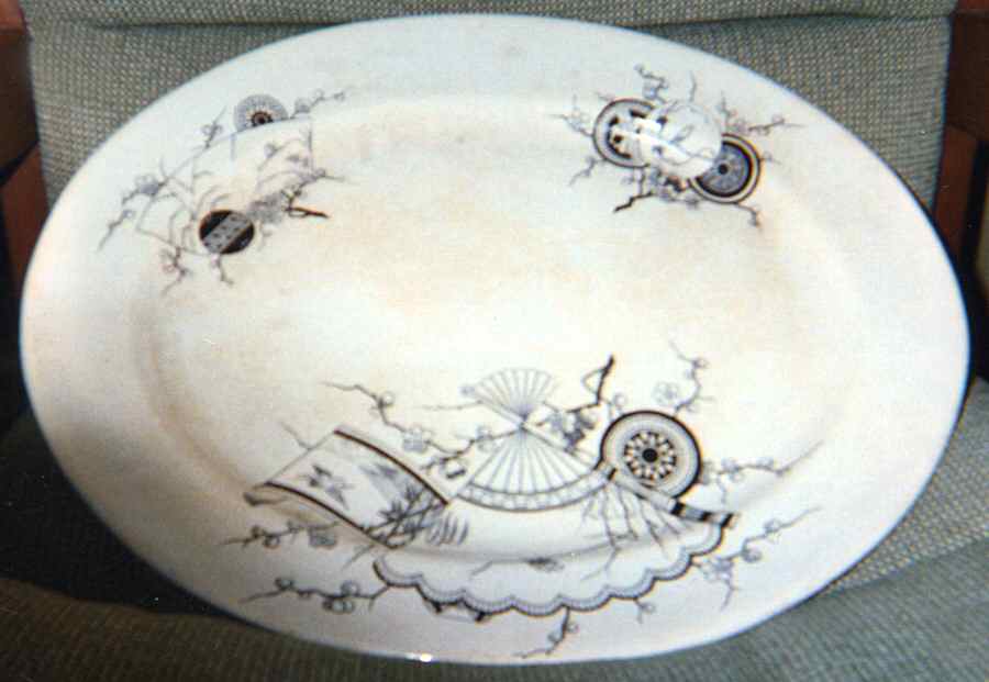 Yeddo 15" Oval Serving Platter by Grove & Stark-1