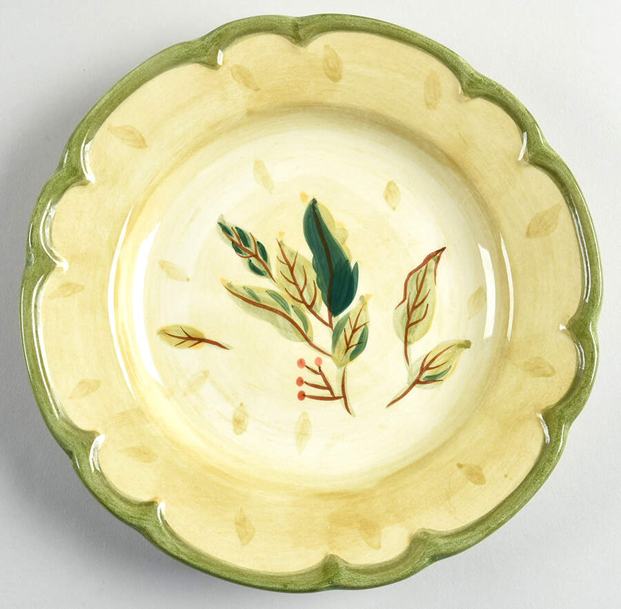 Herb Meadows Salad Plate by Gibson Designs-1