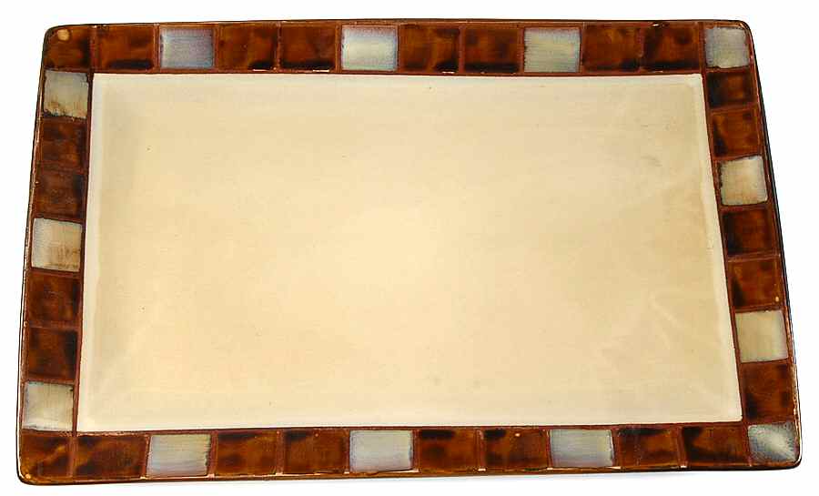 Casa Estebana 17" Rectangular Serving Platter by Gibson Designs-1