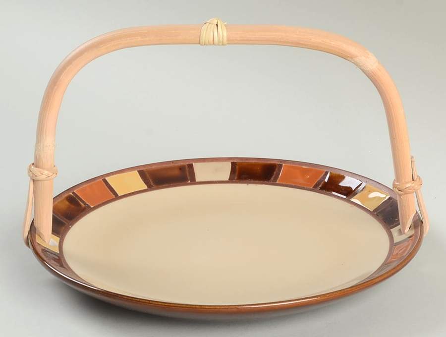 Casa Estebana 7''-7 1/4'' Basket W/Bamboo Handle HC by Gibson Designs-1