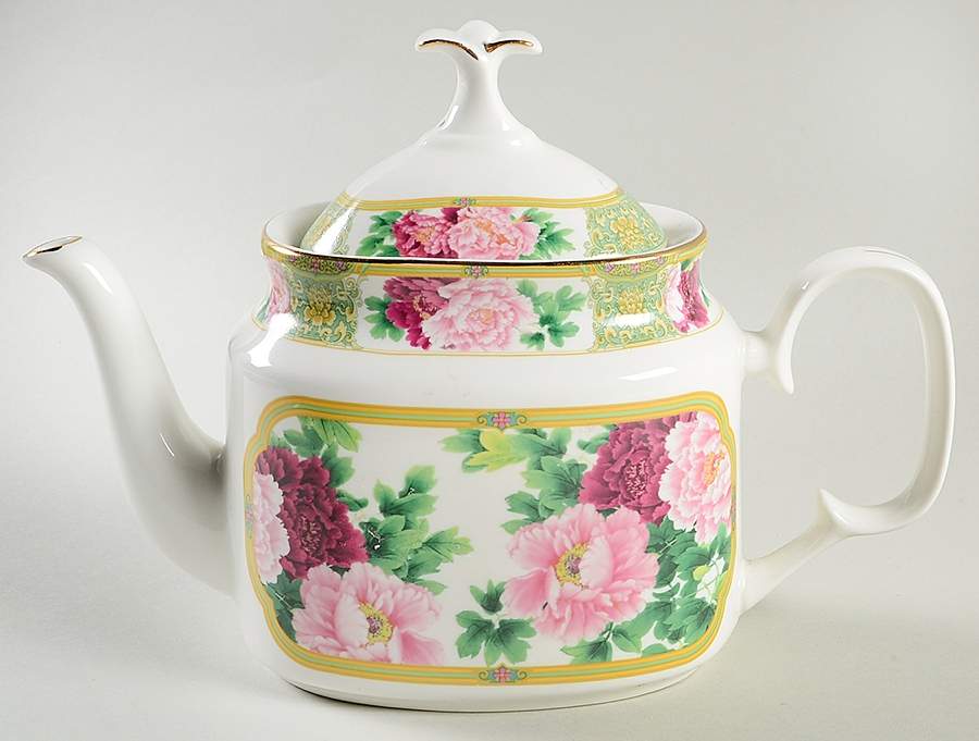 Peony Teapot & Lid by Gracie Bone China-1