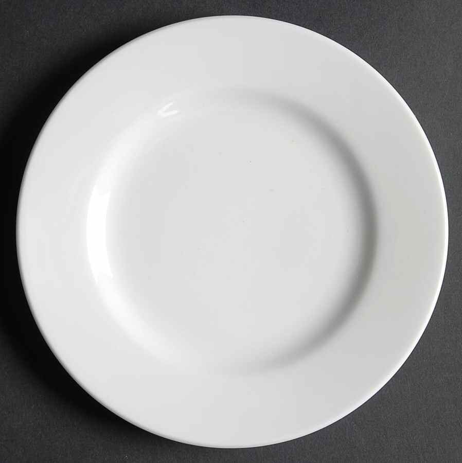 White Elements Square Bread & Butter Plate by Gibson Designs-1