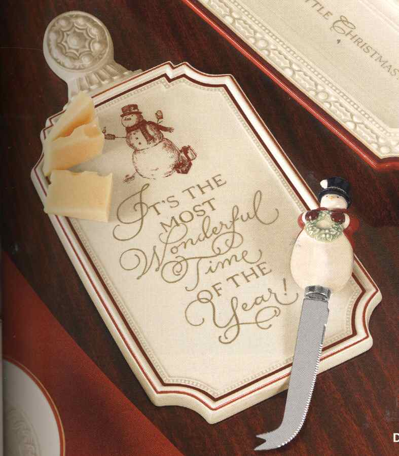 Most Wonderful Time 2 Piece Cheese Dish and Knife Set by Grasslands Road-1