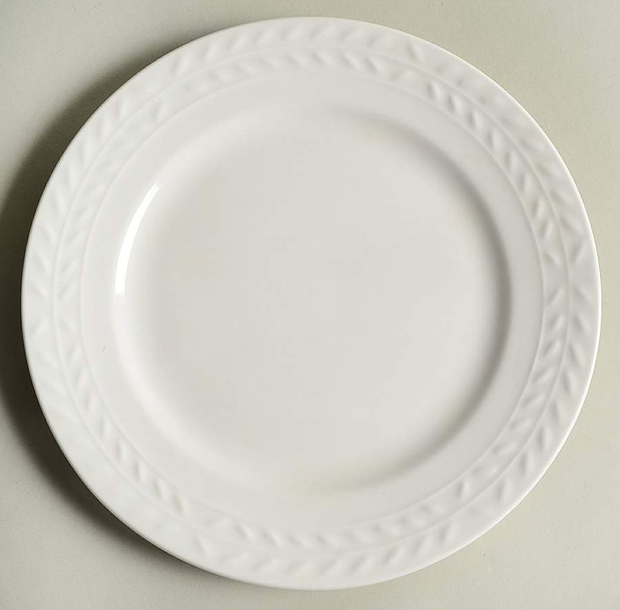 White Laurel Salad Plate by Gourmet Expressions-1