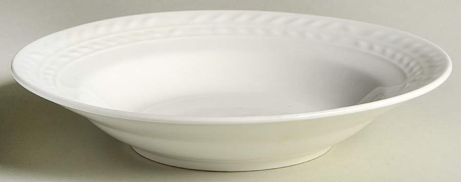 White Laurel Soup/Cereal Bowl by Gourmet Expressions-1