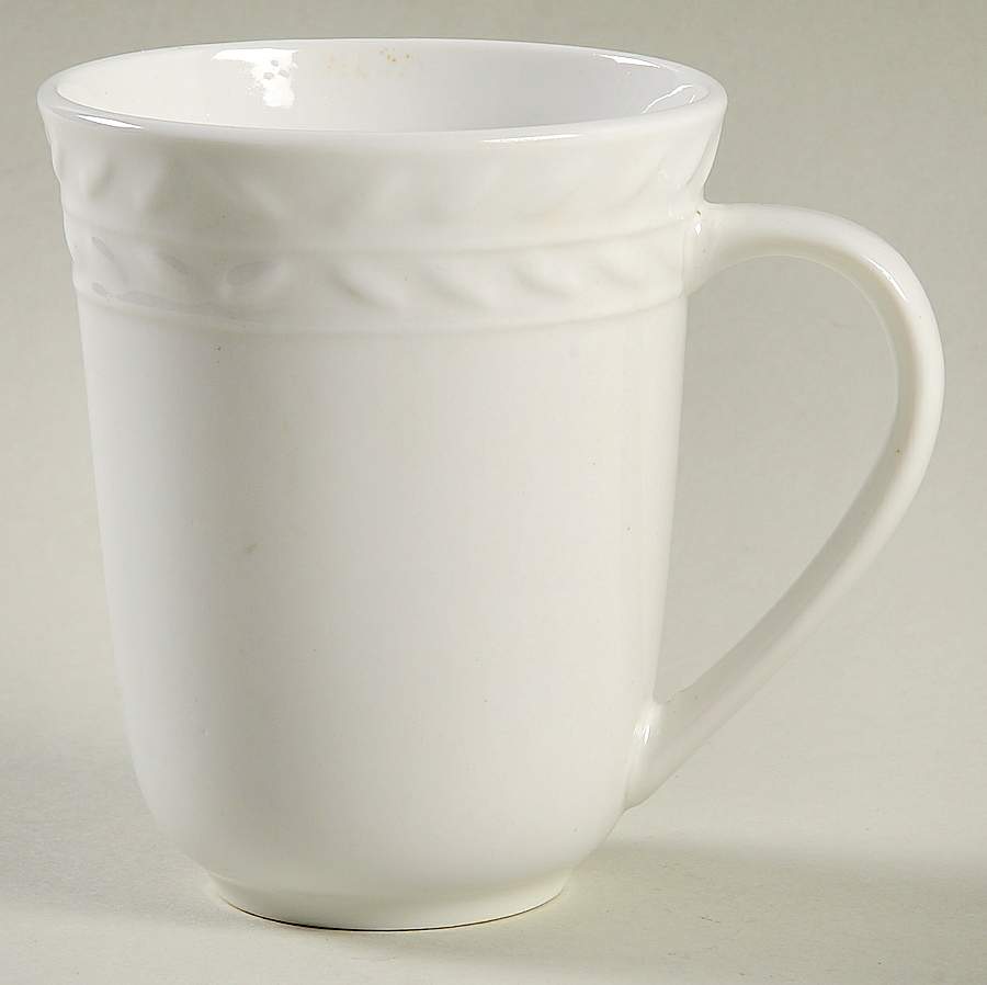 White Laurel Mug by Gourmet Expressions-1