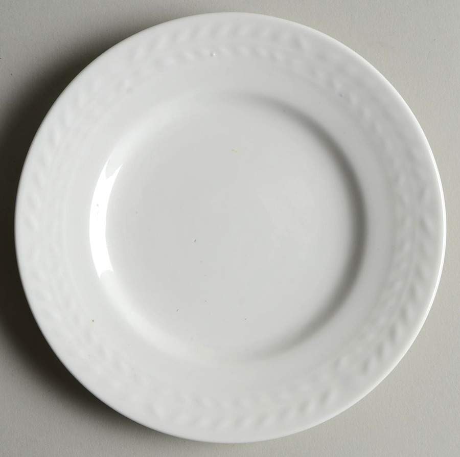 White Laurel Bread & Butter Plate by Gourmet Expressions-1